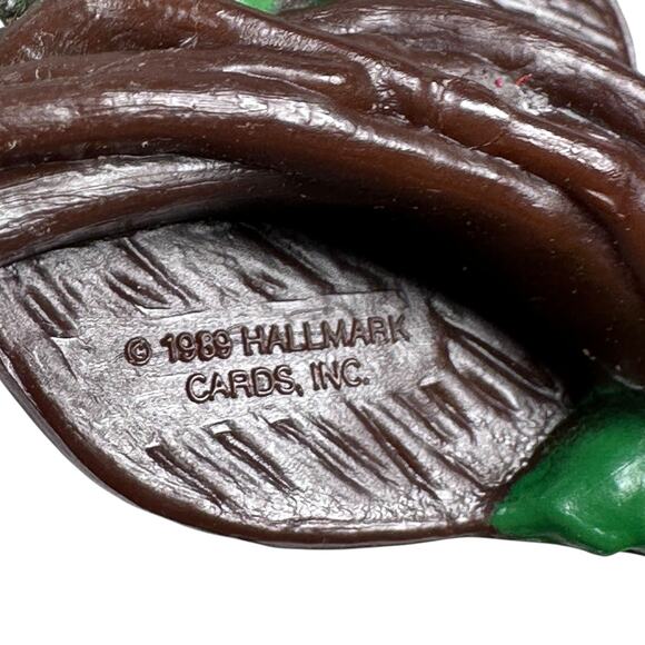 Vintage 1989 Hallmark Our First Christmas Together Heart Chipmunks Ornament - Picture 5 of 6